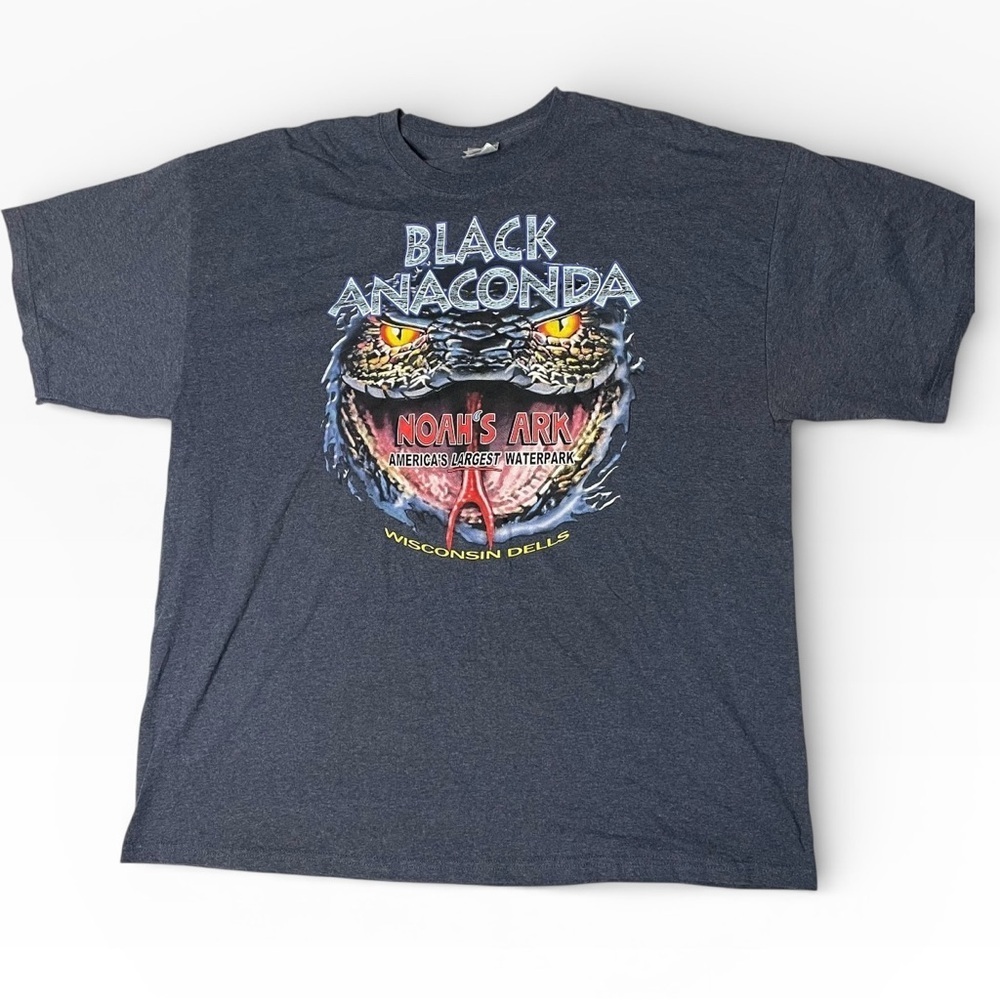 Black Anaconda Noah’s Ark Wisconsin Dells T-Shirt 2XL Graphic Tee